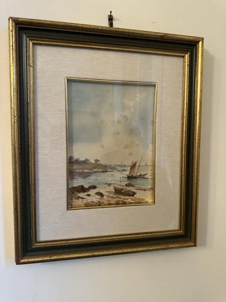 Aquarelle marine bateaux