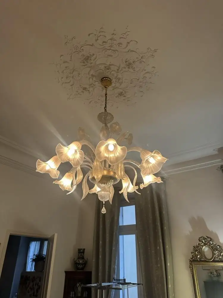 Lustre Murano fleurs